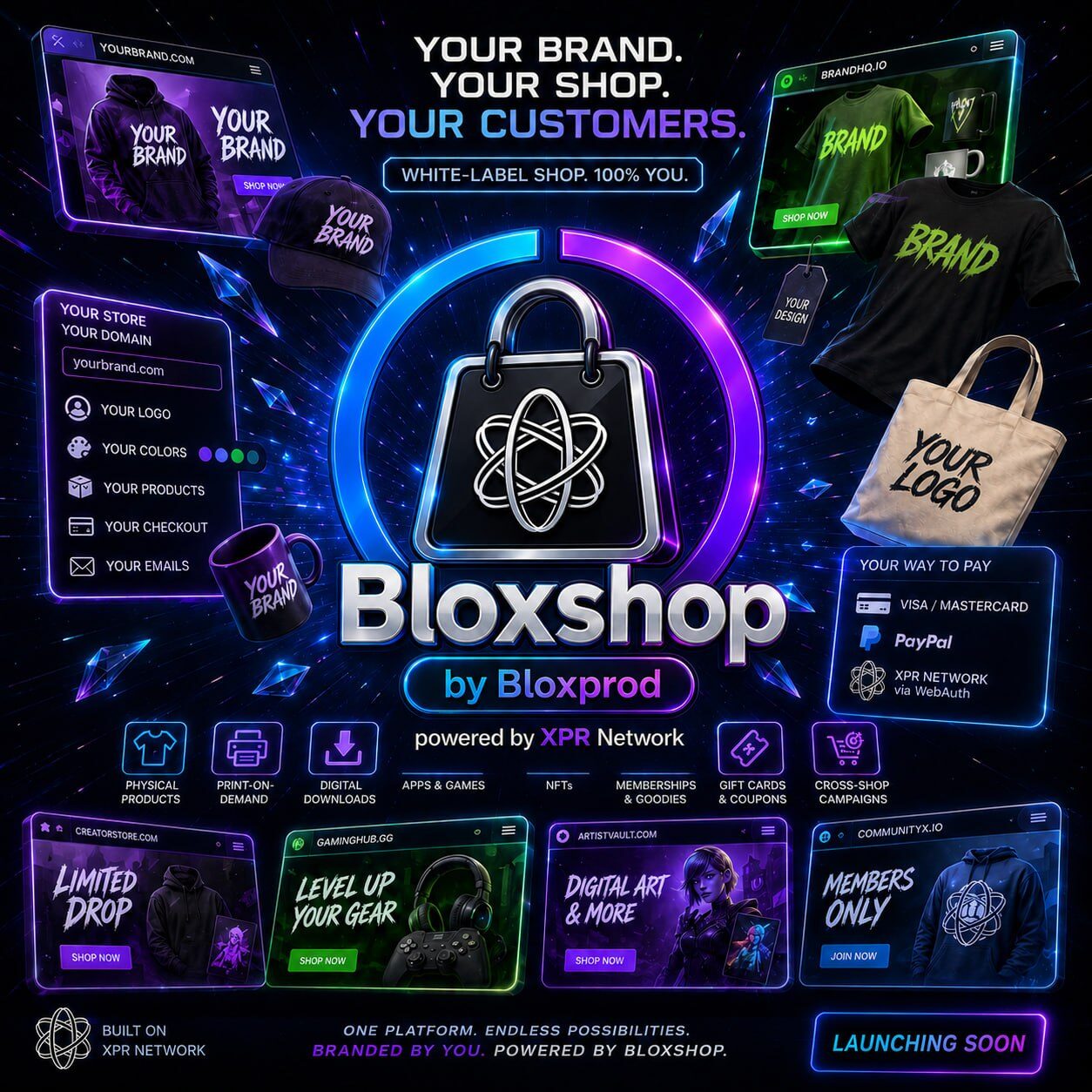 Bloxshop storefront overview